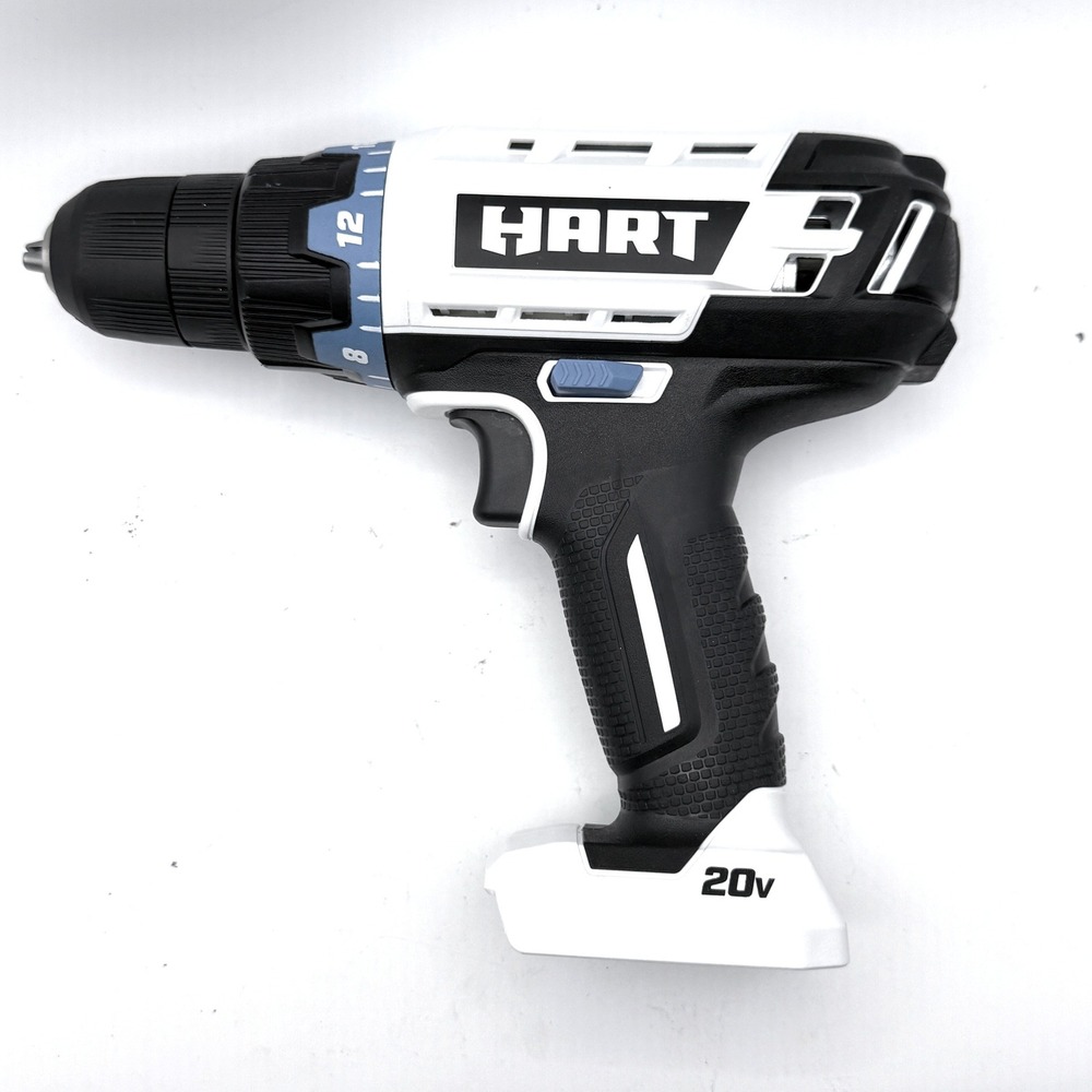 HART Drill Driver 1/2 Inch White Black 20V Cordless Power Tool‎ HPDD02